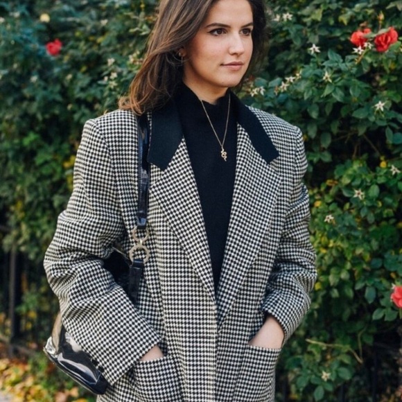 Vtg 90s‎ longline WOOL blazer - Picture 1 of 8